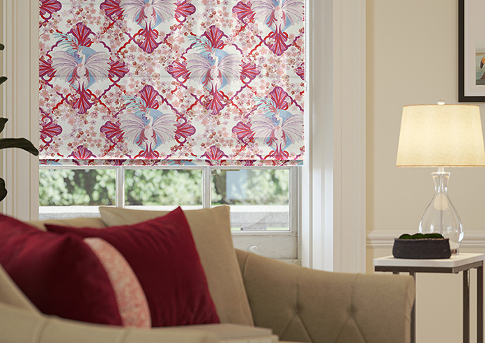 Faded Glamour, Fairground White - Twist&Fit Roman Blind - Image 5